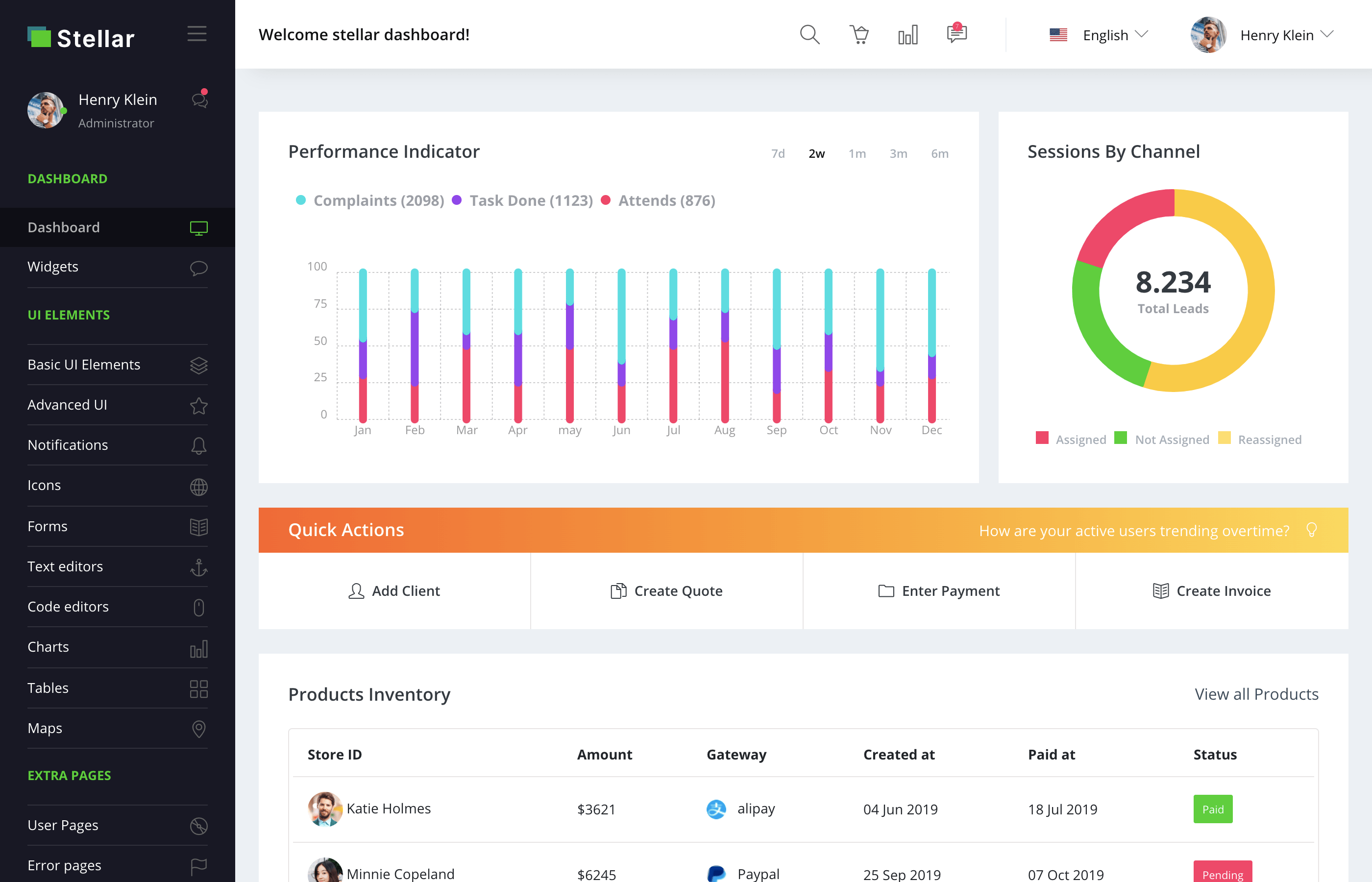 10+ Free and premium Laravel Bootstrap Admin Templates 2021