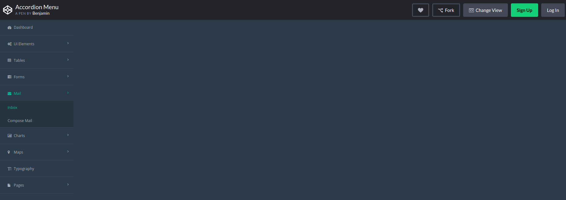 Accordion Menu Bootstrap