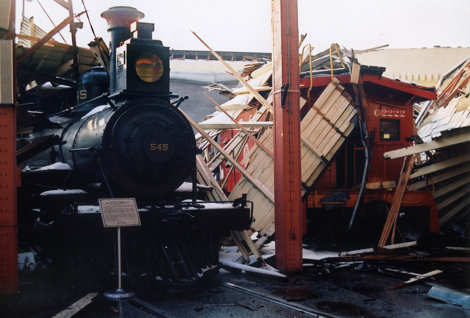 B&O C2222 Wooden Bobber Caboose B&O Railroad Museum