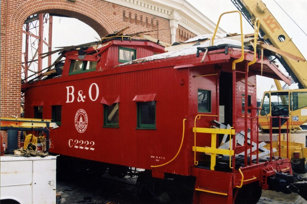 B&O C2222 Wooden Bobber Caboose B&O Railroad Museum