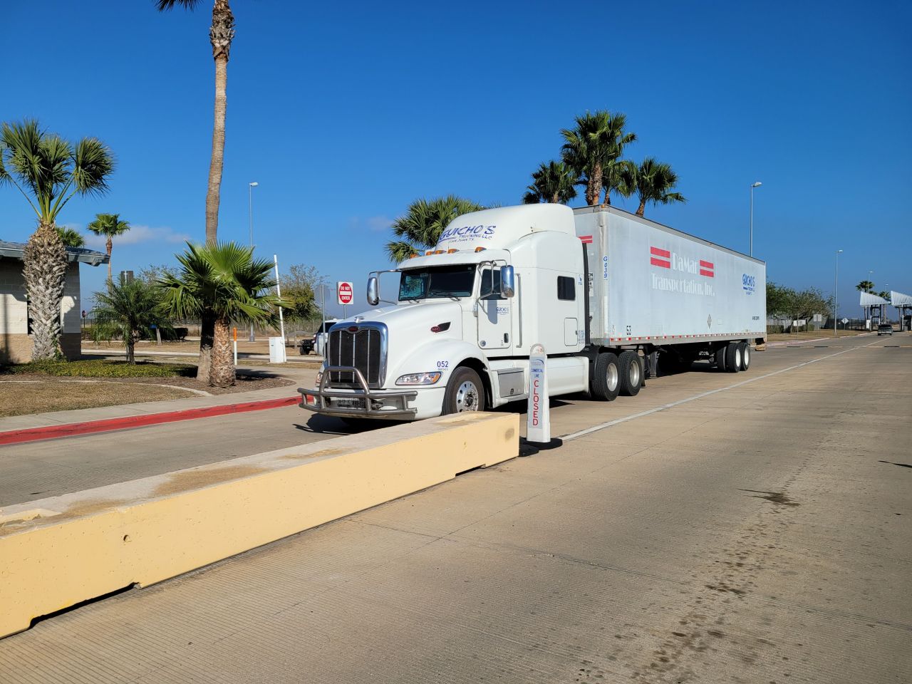 Expanded hours of operation for empty southbound commercial trucks to