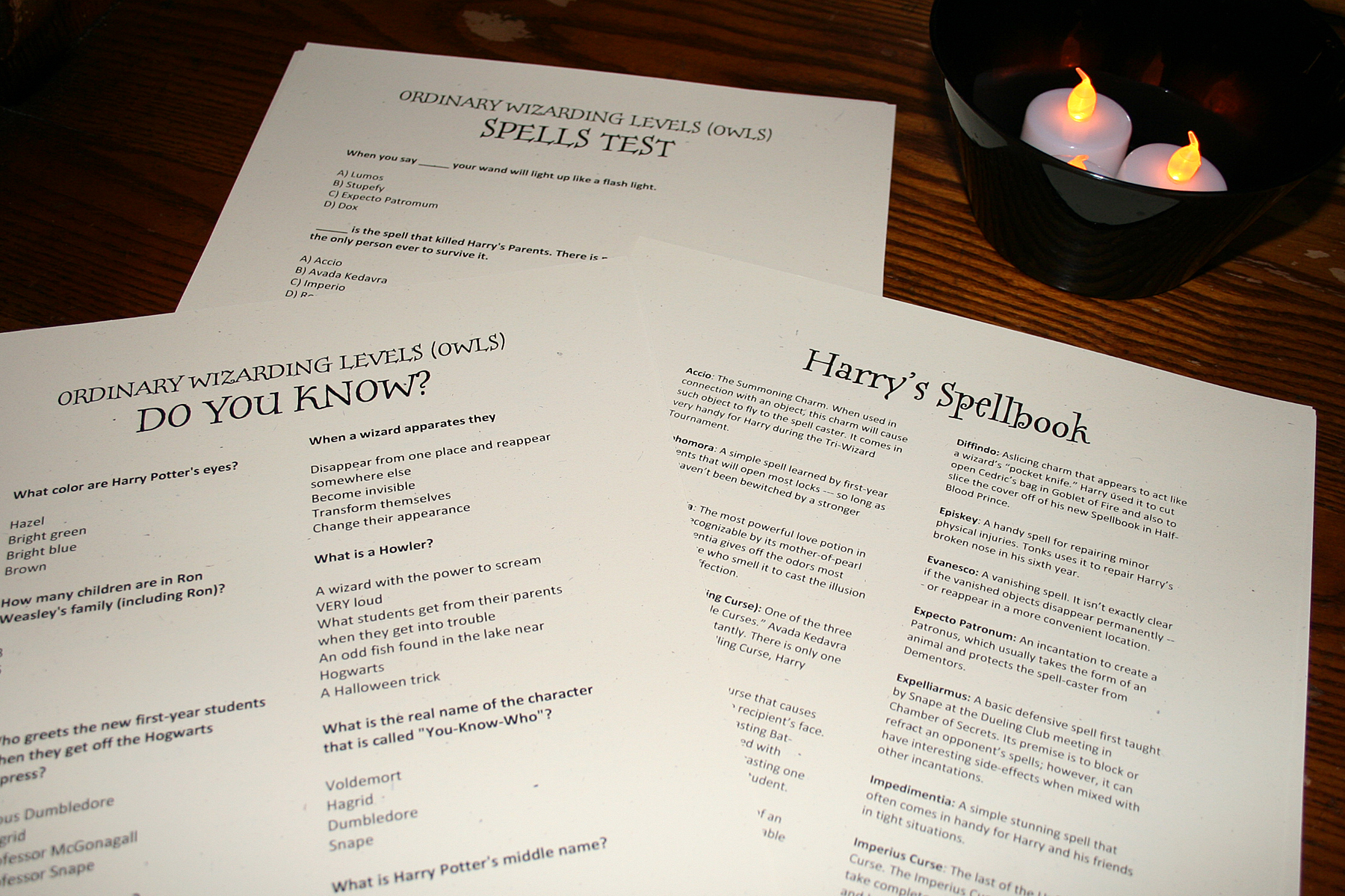 Ordinary Wizarding Levels (OWLS) Borealis