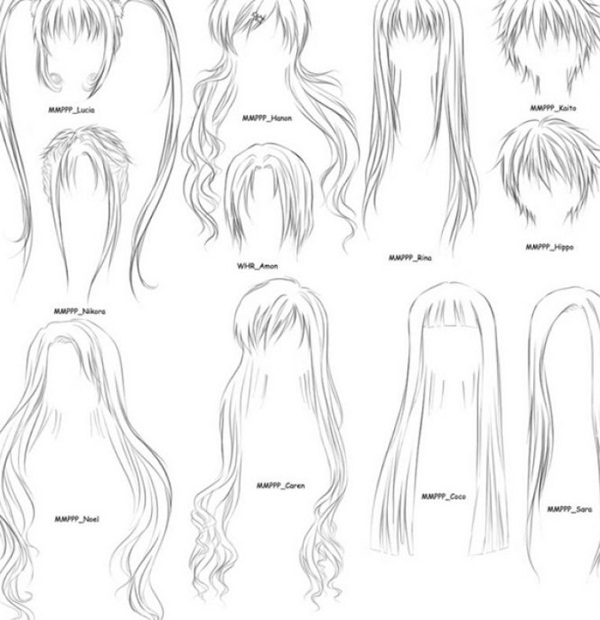 How To Draw Hair (Step By Step Image Guides)