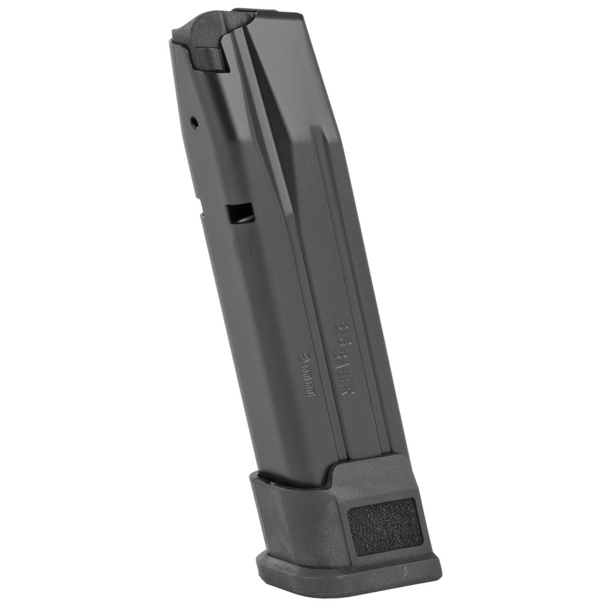 Sig Sauer P320 magazine, 9mm, 21 round black. Boresight Solutions