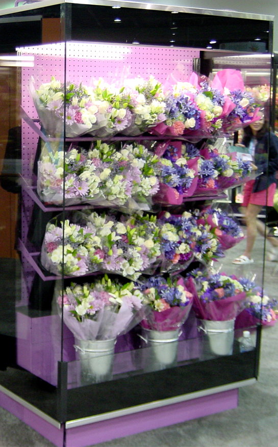 4 Ft Open Floral Case, Bay Options Systems