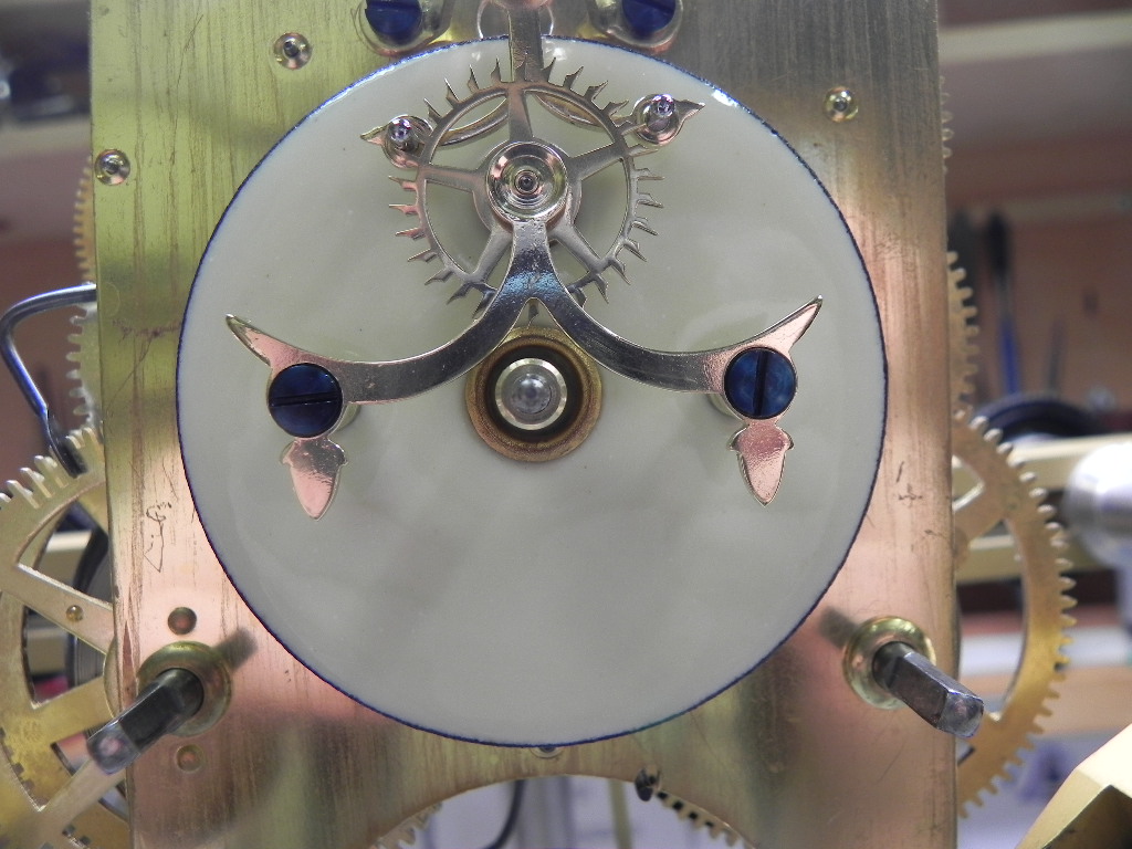 Brocot escapement after Minnesota Clock Repair Service