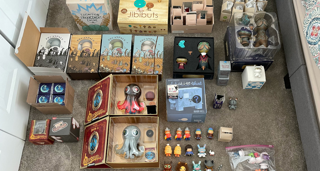 Personal Vinyl Toy Collection For Sale borninspace