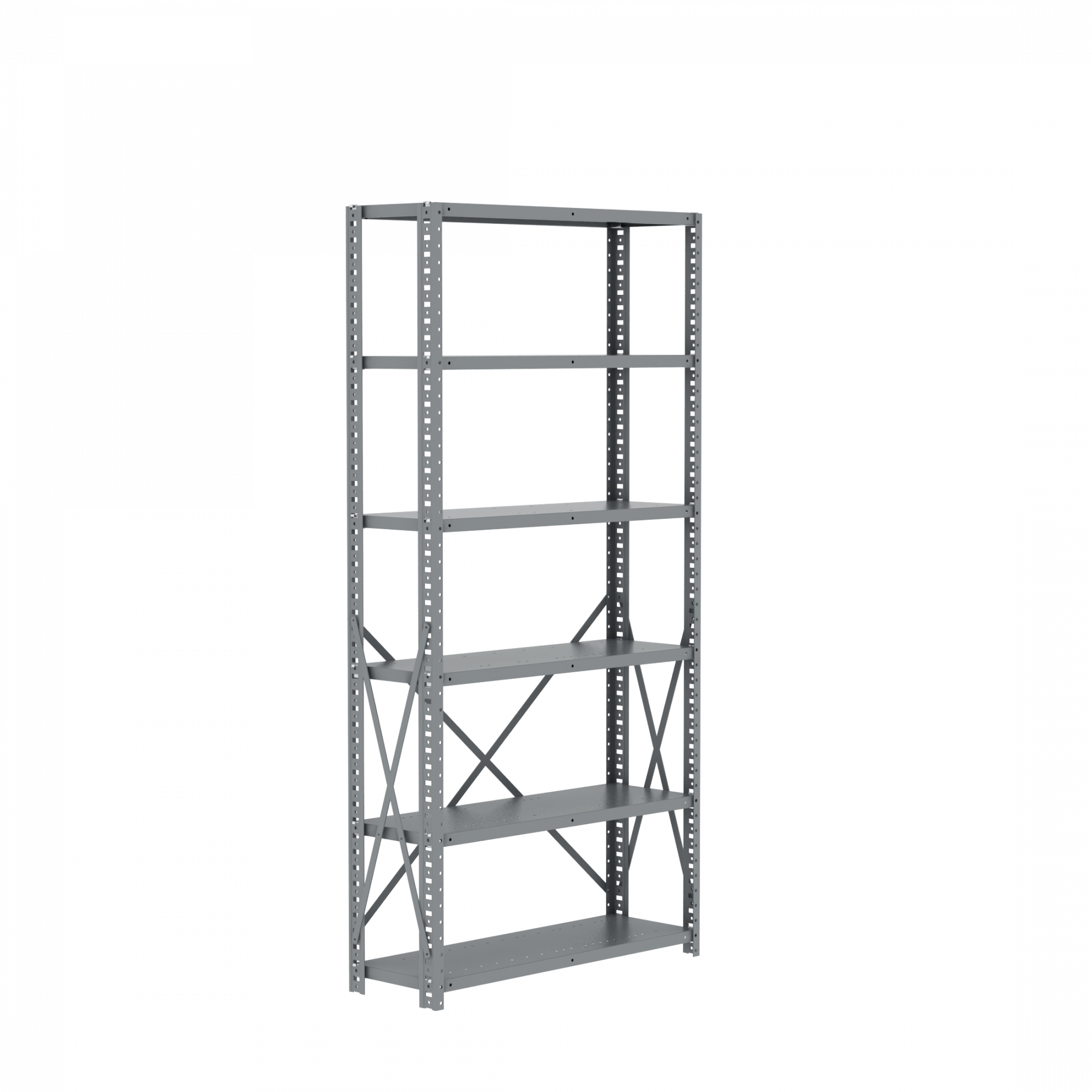 6Shelf Commercial Grade Steel Shelving Unit Borroughs