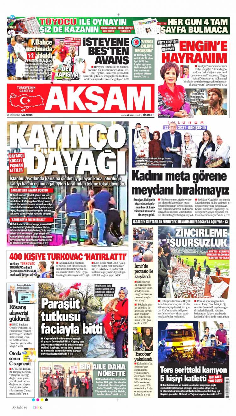 G&uuml;n&uuml;n Ulusal Gazete Manşetleri - 25 10 2021
