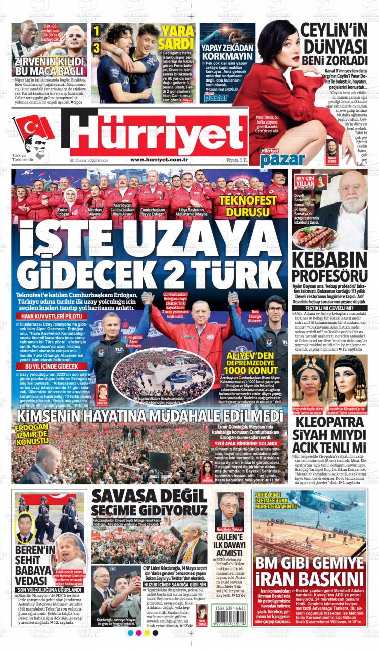 G&uuml;n&uuml;n Ulusal Gazete Manşetleri - 30 04 2023