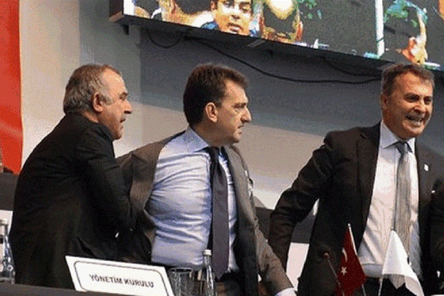 Beลiktaล kongresinde yumruklu kavga Borsatek