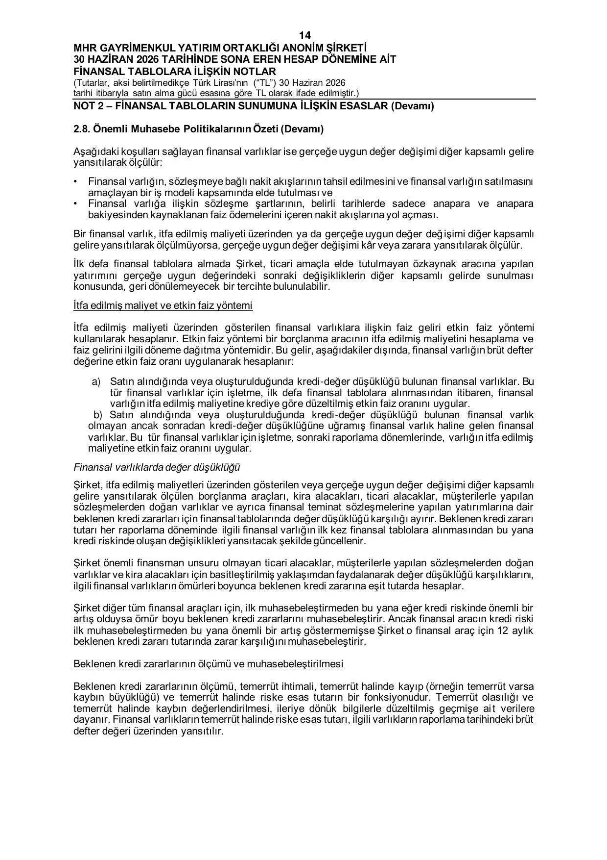 MHR GYO_30.06.2026 Tarihli Baฤฤฑmsฤฑz Denetim Raporu.pdf โ sayfa 16