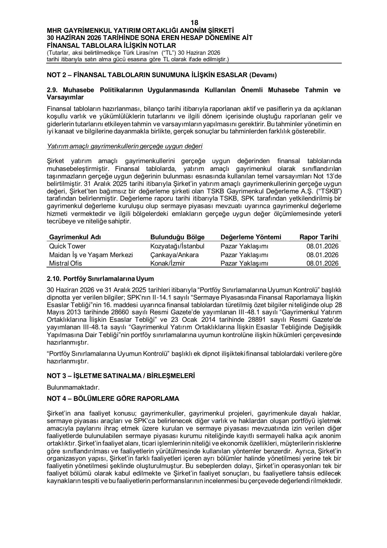 MHR GYO_30.06.2026 Tarihli Baฤฤฑmsฤฑz Denetim Raporu.pdf โ sayfa 20