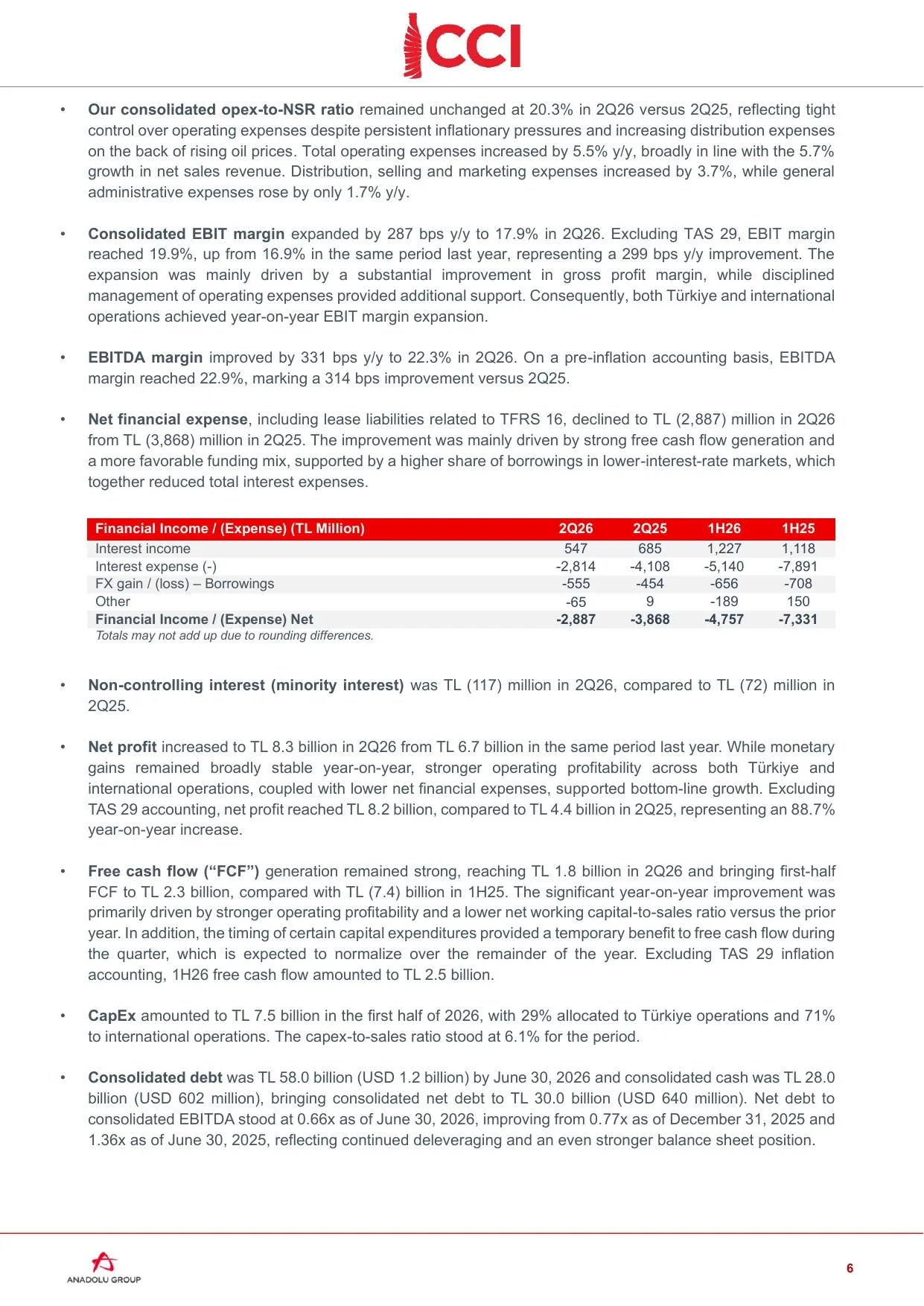 2Q26 Release.pdf โ sayfa 6
