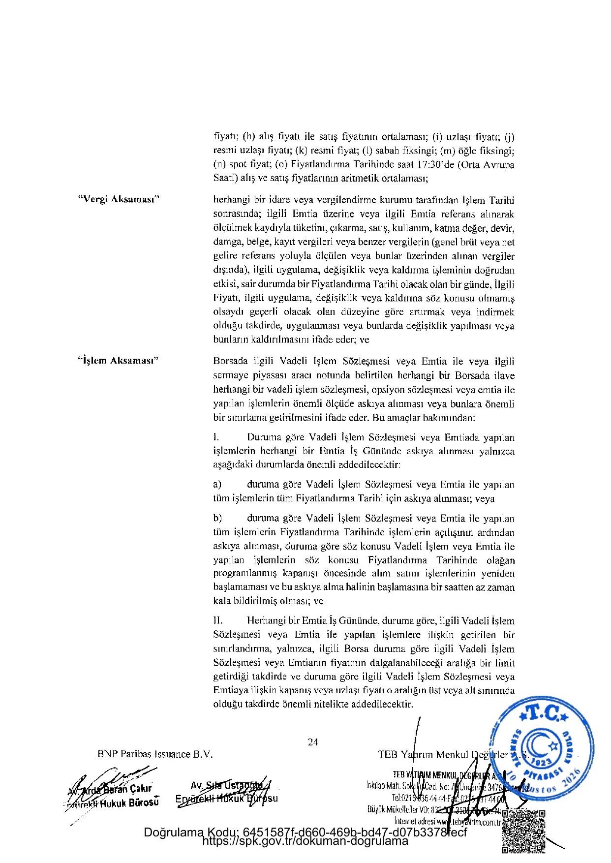 BNPP - SPK ONAYLI SERMAYE PIYASASI ARACI NOTU (13 AGUSTOS 2026 IHRACI) - 1.pdf โ sayfa 24