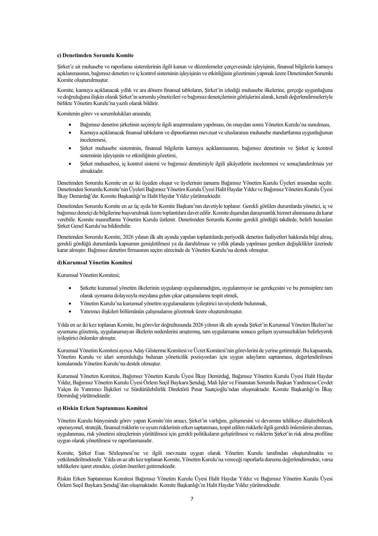 Aksa Enerji Üretim A.Ş. ve Bağlı Ortaklıklar 30 Haziran 2026 Faaliyet Raporu.pdf — sayfa 7
