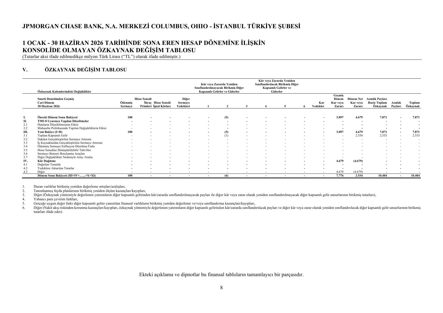 JPMorgan Chase Bank N.A. Merkezi Colombus Ohio-ฤฐstanbul Tรผrkiye ลubesi - 30.06.2026.pdf โ sayfa 14