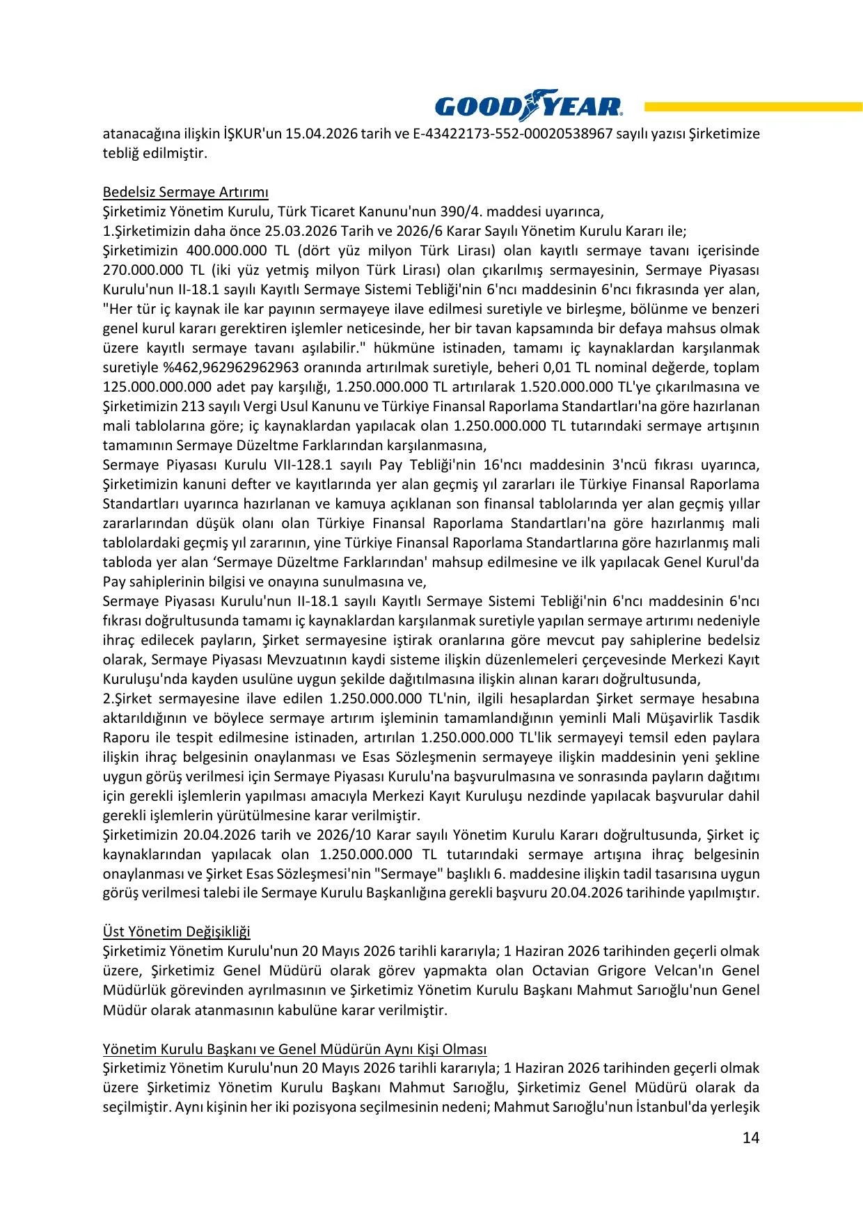 Goodyear 2026 2.Dönem Faaliyet Raporu.pdf — sayfa 15