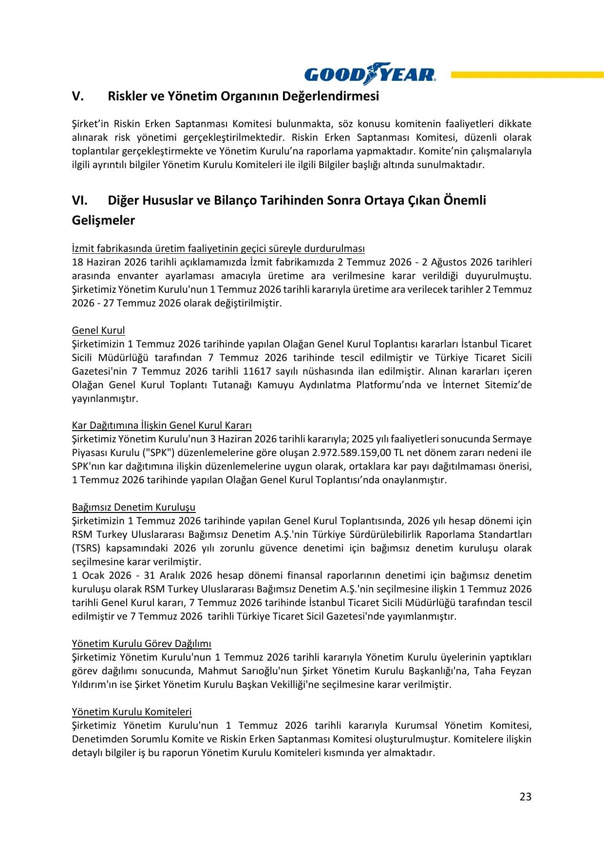 Goodyear 2026 2.Dönem Faaliyet Raporu.pdf — sayfa 24