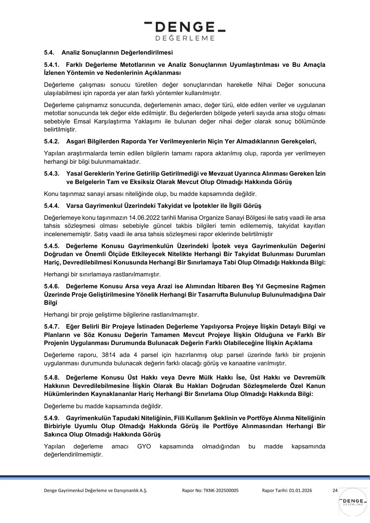 EK-5d 01.01.2026 tarih ve TKNK-202500005 Gayrimenkul Deฤerleme Raporu.pdf โ sayfa 25