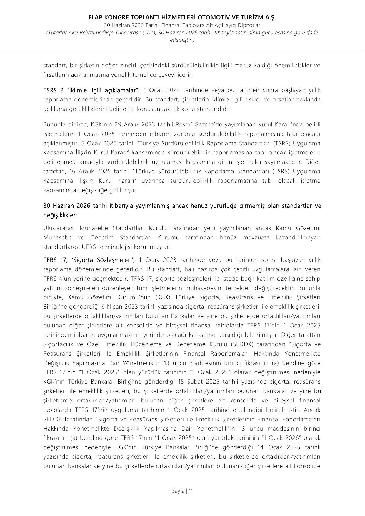 Flap Kongre 2026 Yılı İlk Yarı Finansal Rapor..pdf — sayfa 14