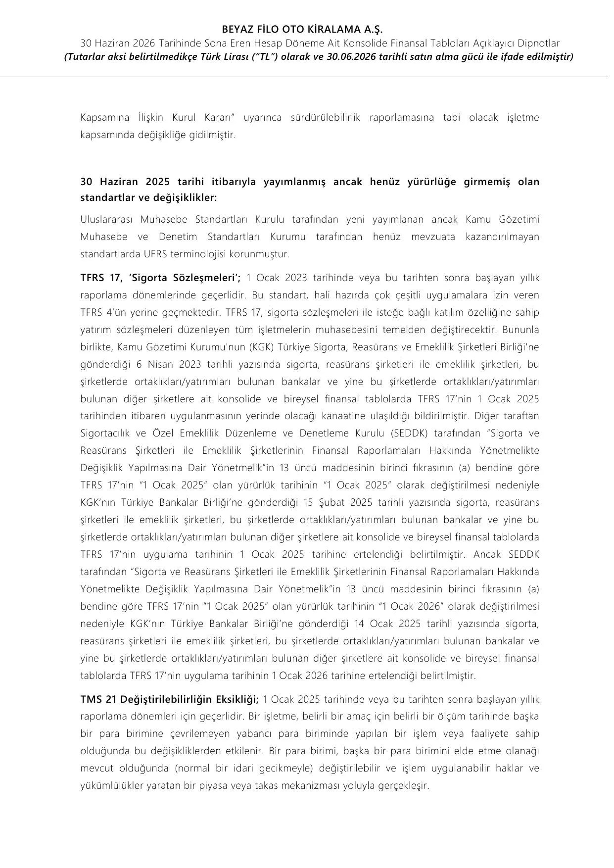 Beyaz Filo 2026 Yılı İlk Yarı Finansal Rapor..pdf — sayfa 14