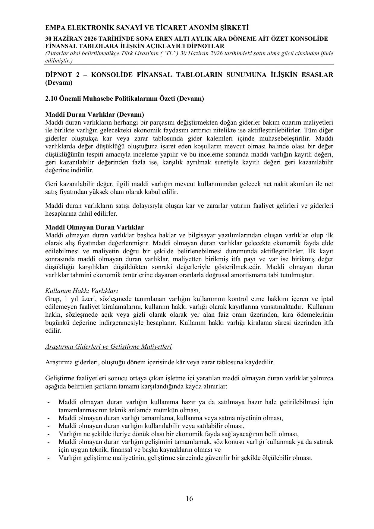 30.06.2026 Finansal Rapor.pdf โ sayfa 20