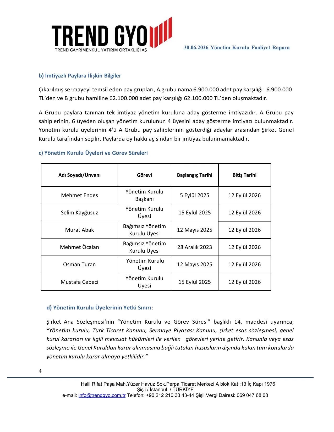 30 HAZİRAN 2026 YÖNETİM KURULU FAALİYET RAPORU.pdf — sayfa 4