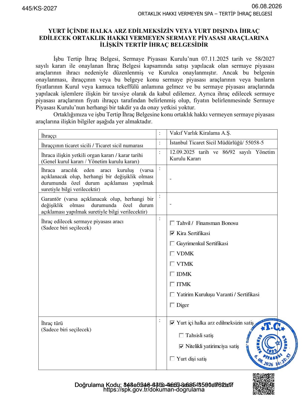33. Terttip Onaylฤฑ ฤฐhraรง Belgesi.pdf โ sayfa 1