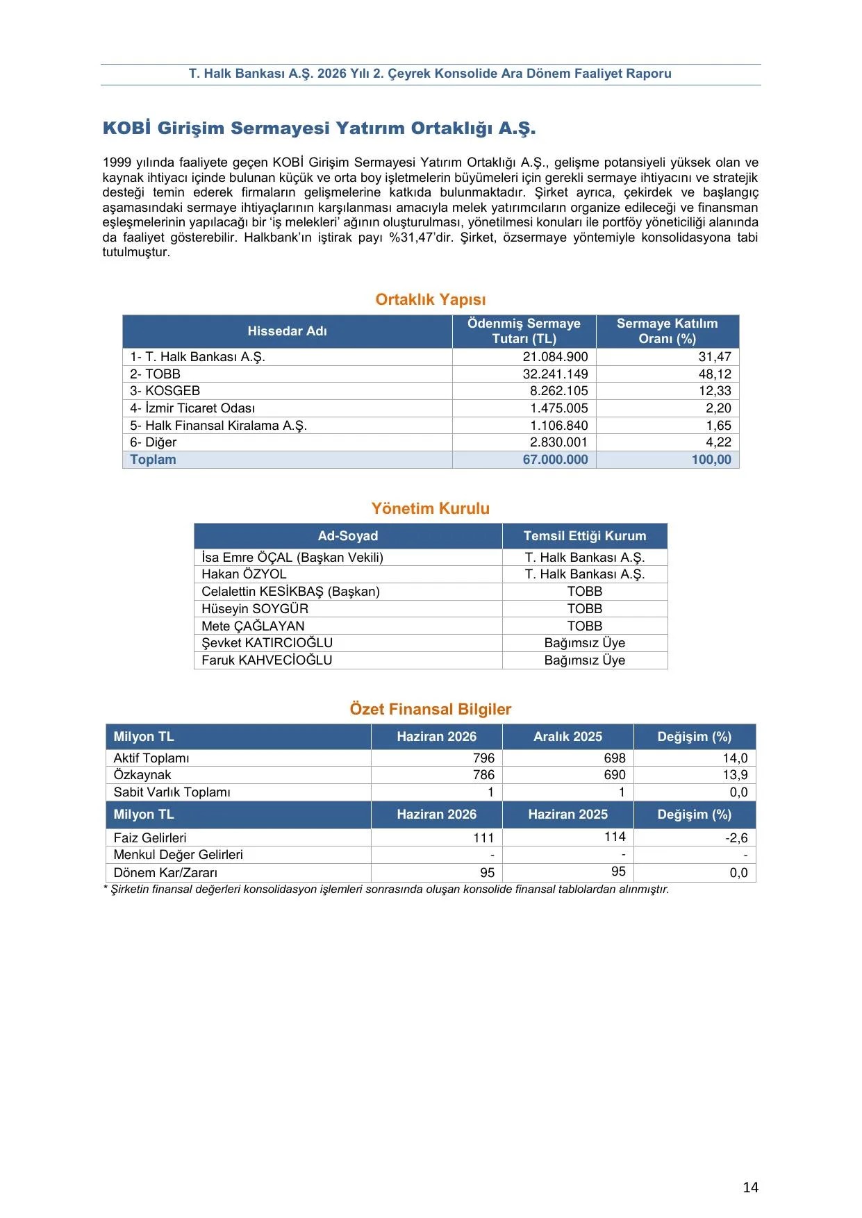 2026 2. Çeyrek Konsolide Ara Dönem Faaliyet Raporu.pdf — sayfa 15