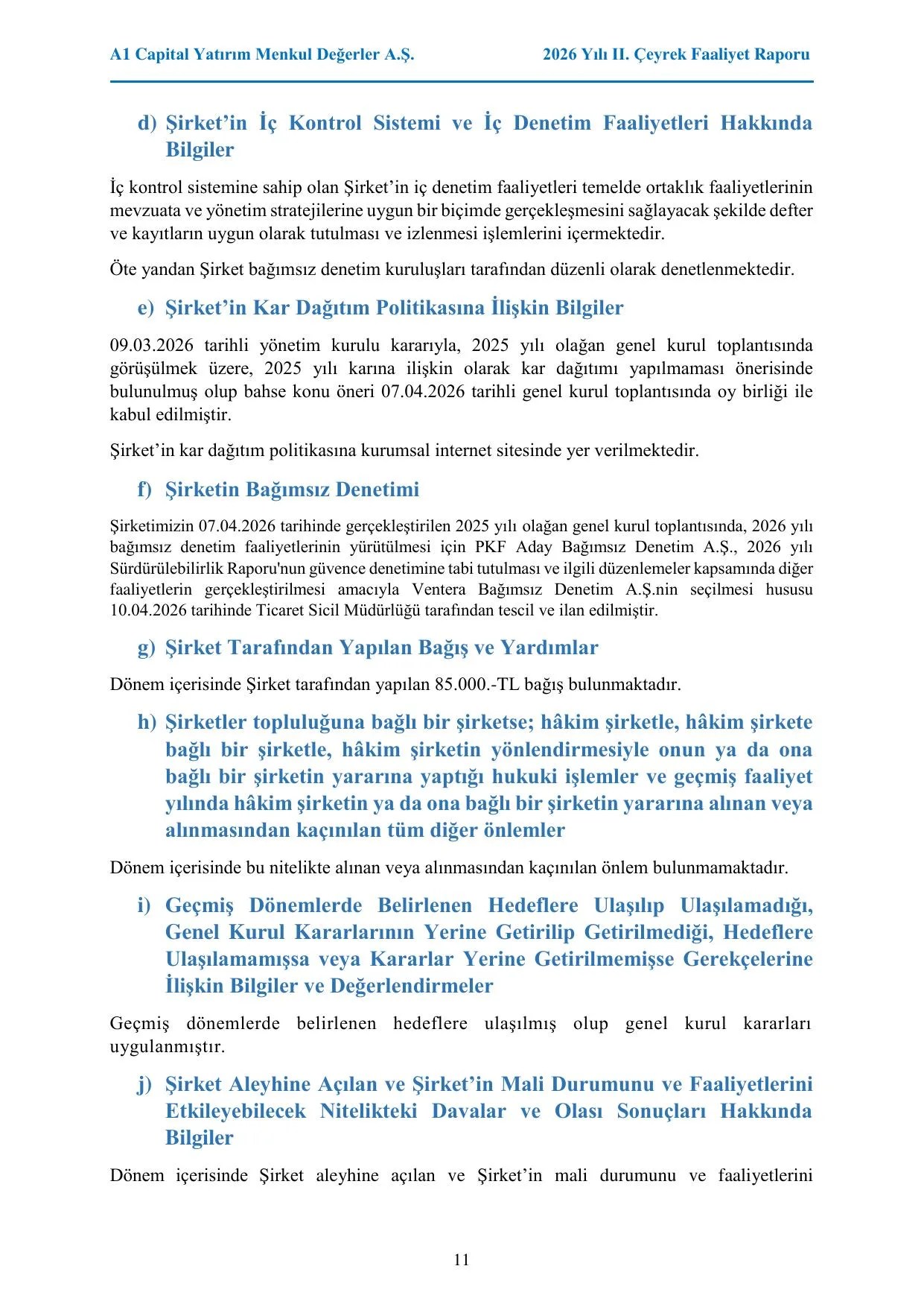 A1CAP Faaliyet Raporu (30.06.2026).pdf โ sayfa 13