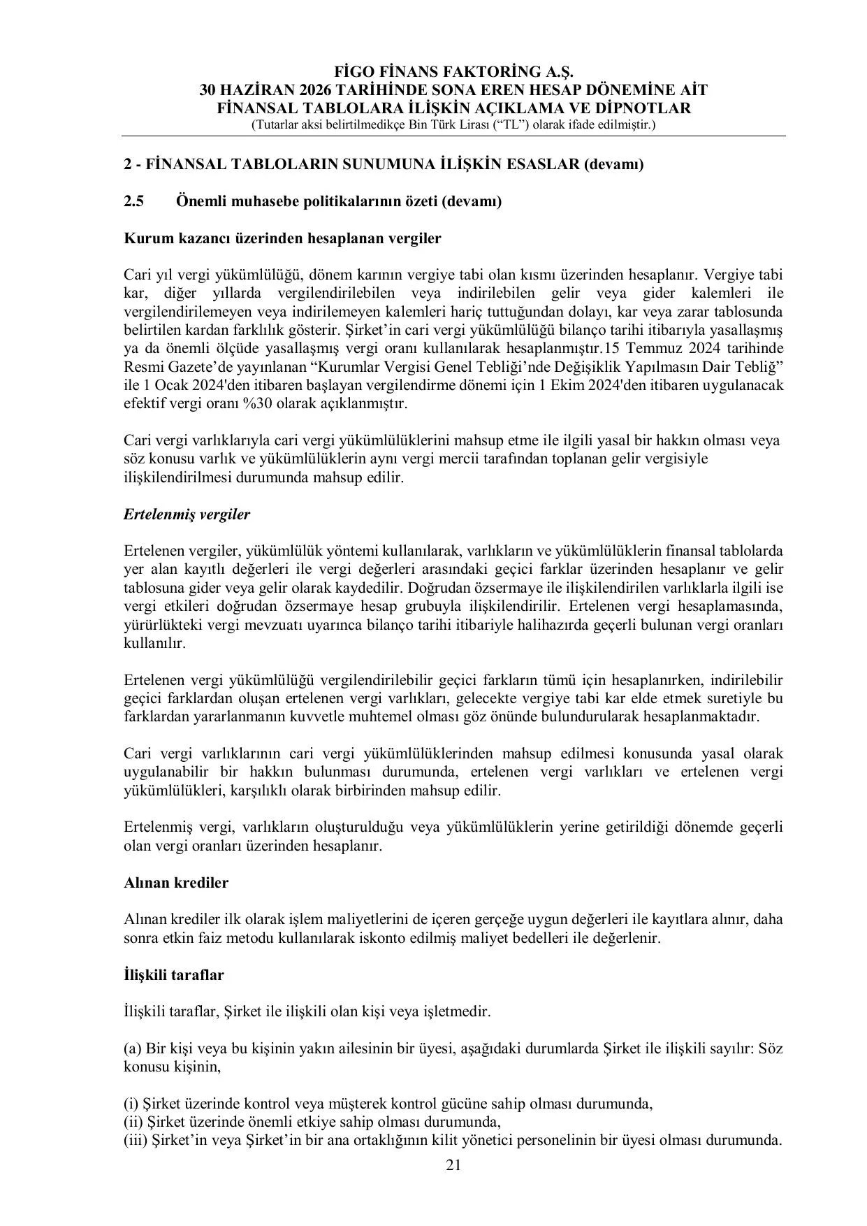 Figo Finans Faktoring_BDDK_30.06.2026.pdf — sayfa 25