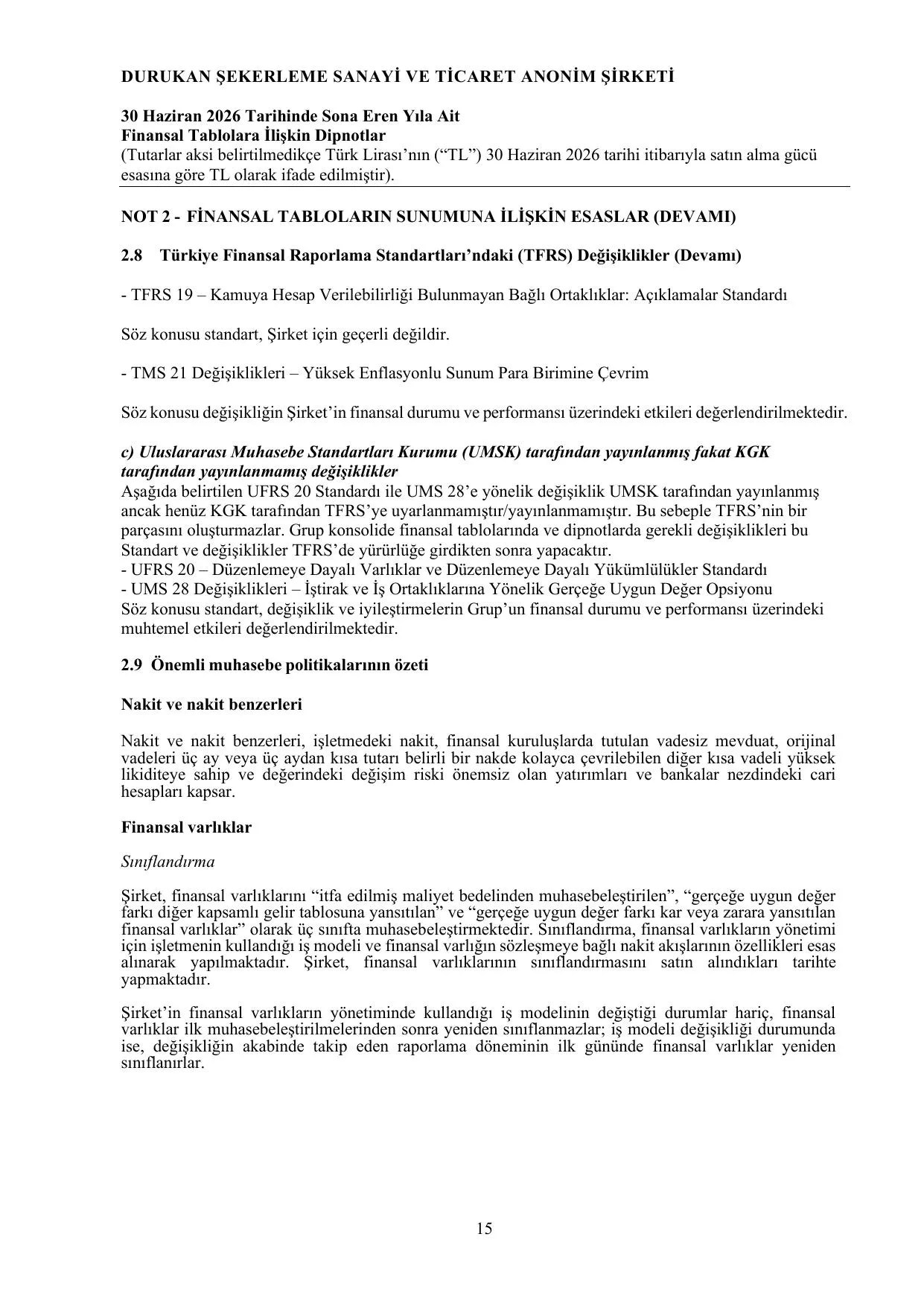 Durukan ลekerleme 30.06.2026 Baฤฤฑmsฤฑz Denetim Raporu.pdf โ sayfa 16
