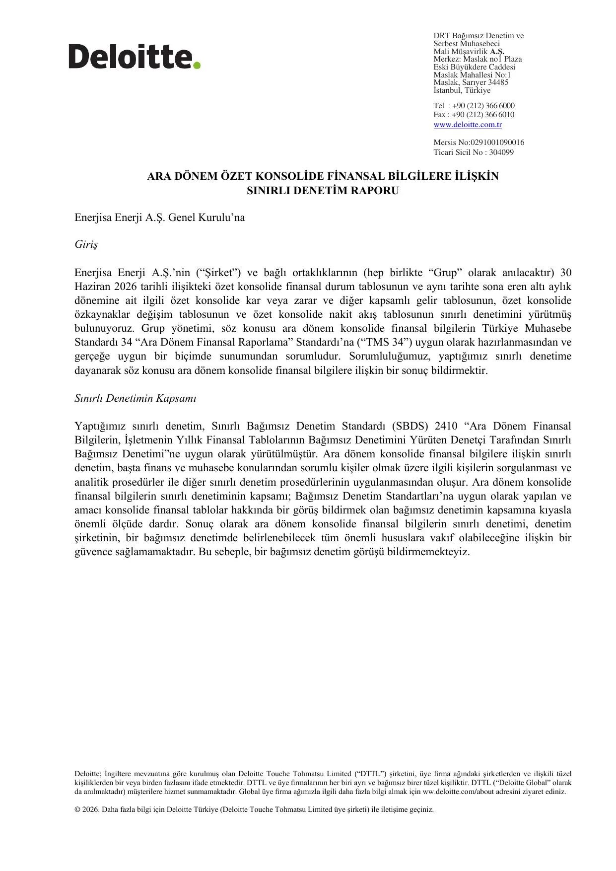 ENJSA 30 Haziran 2026 Konsolide Finansal Tablolar.pdf โ sayfa 2
