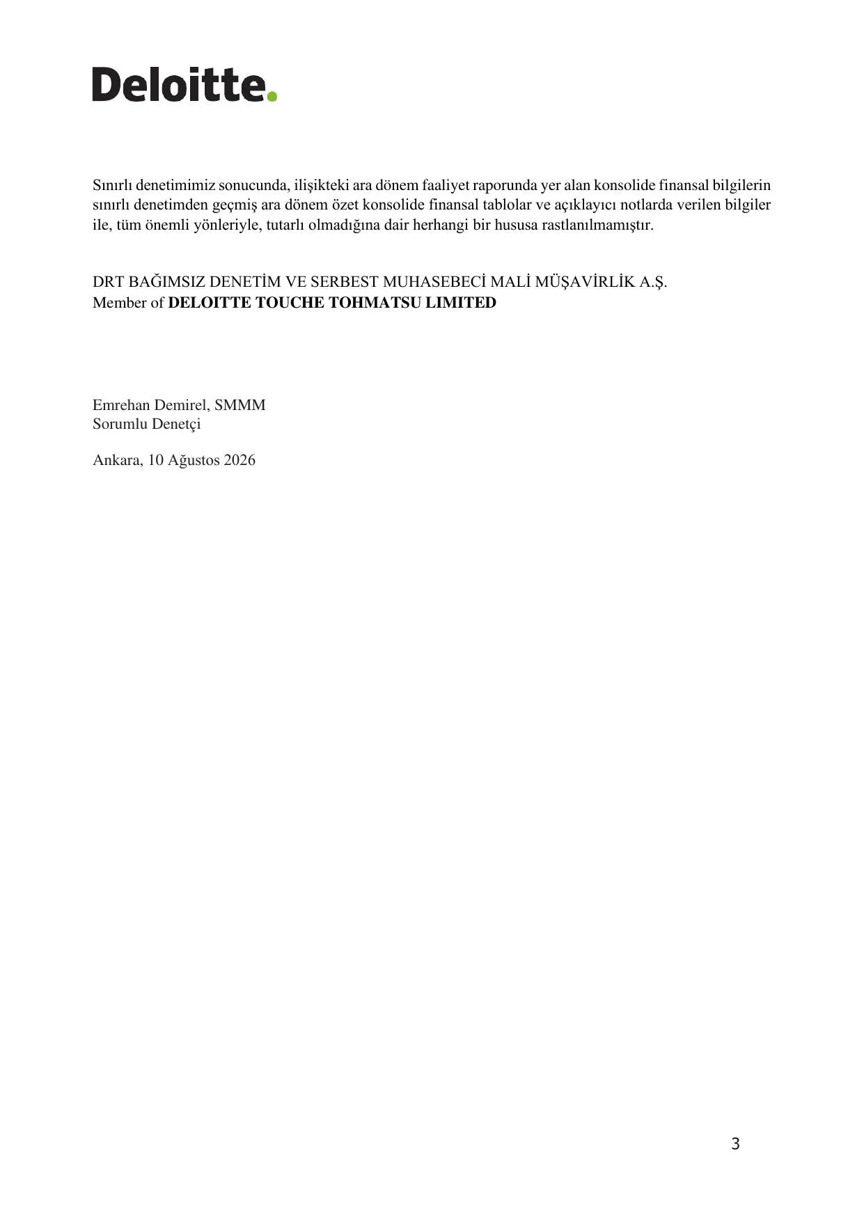 Enerjisa Enerji Aล 30.06.2026 Faaliyet Raporu.pdf โ sayfa 3
