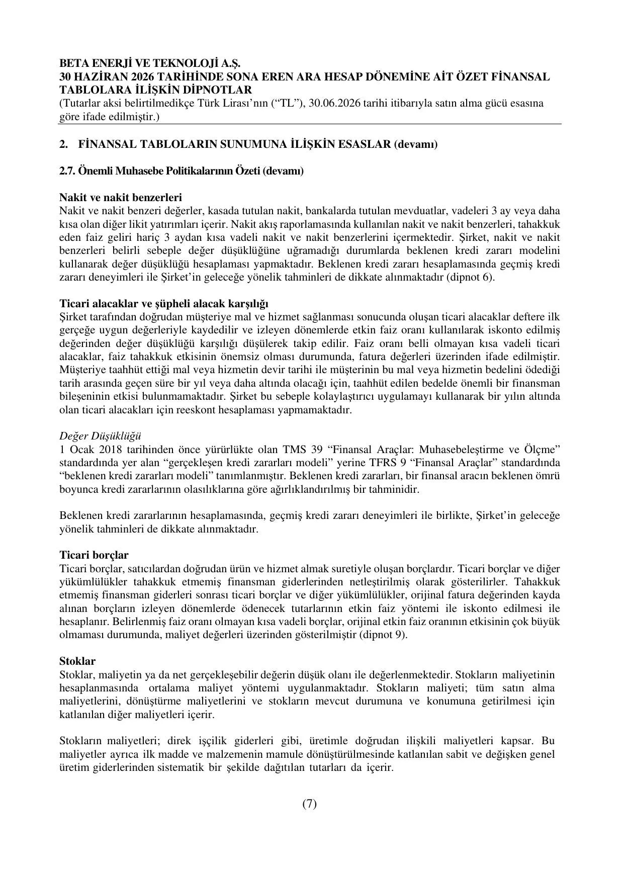 Beta Enerji Mali Tablo 30.06.2026.pdf โ sayfa 16