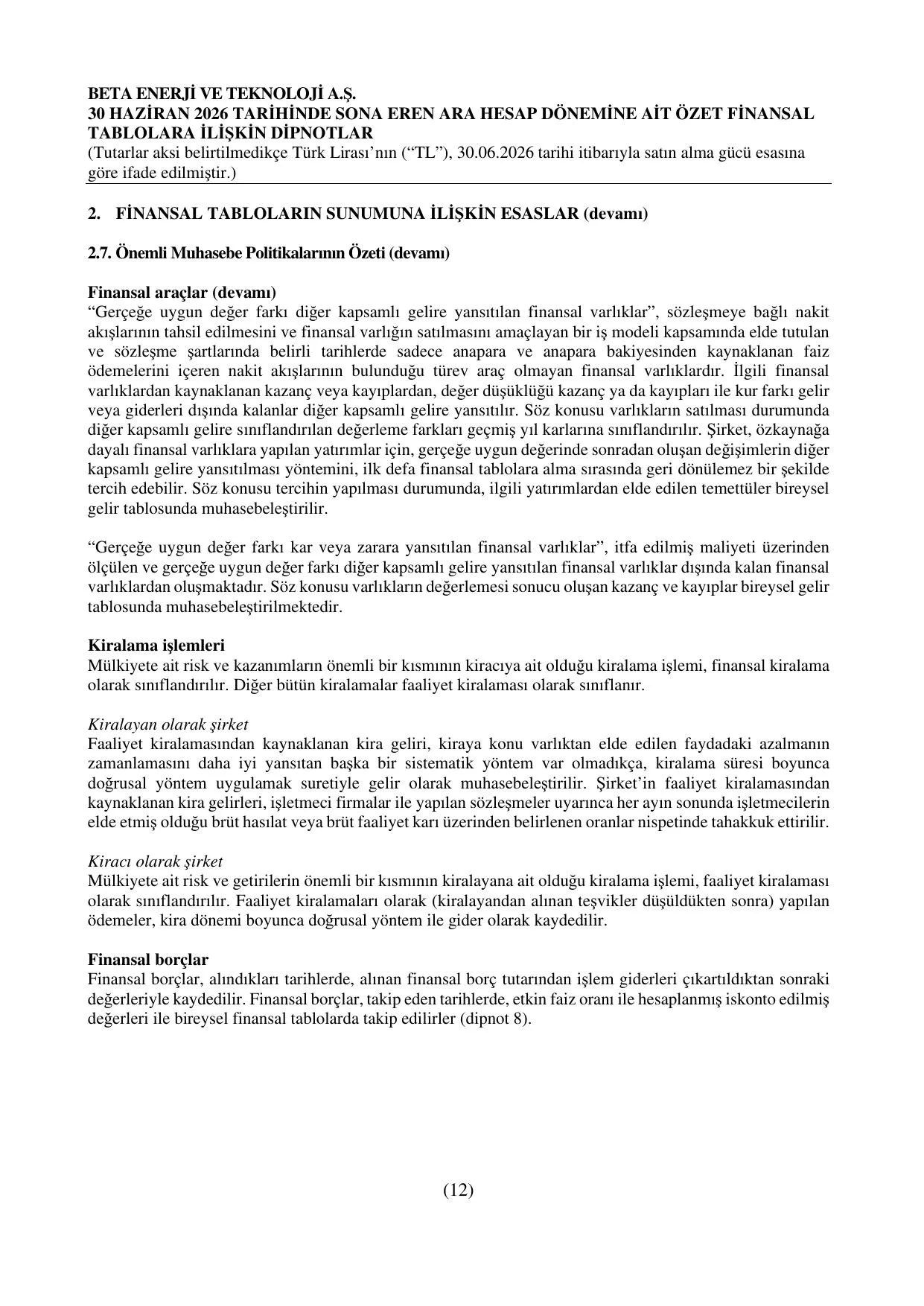 Beta Enerji Mali Tablo 30.06.2026.pdf — sayfa 21