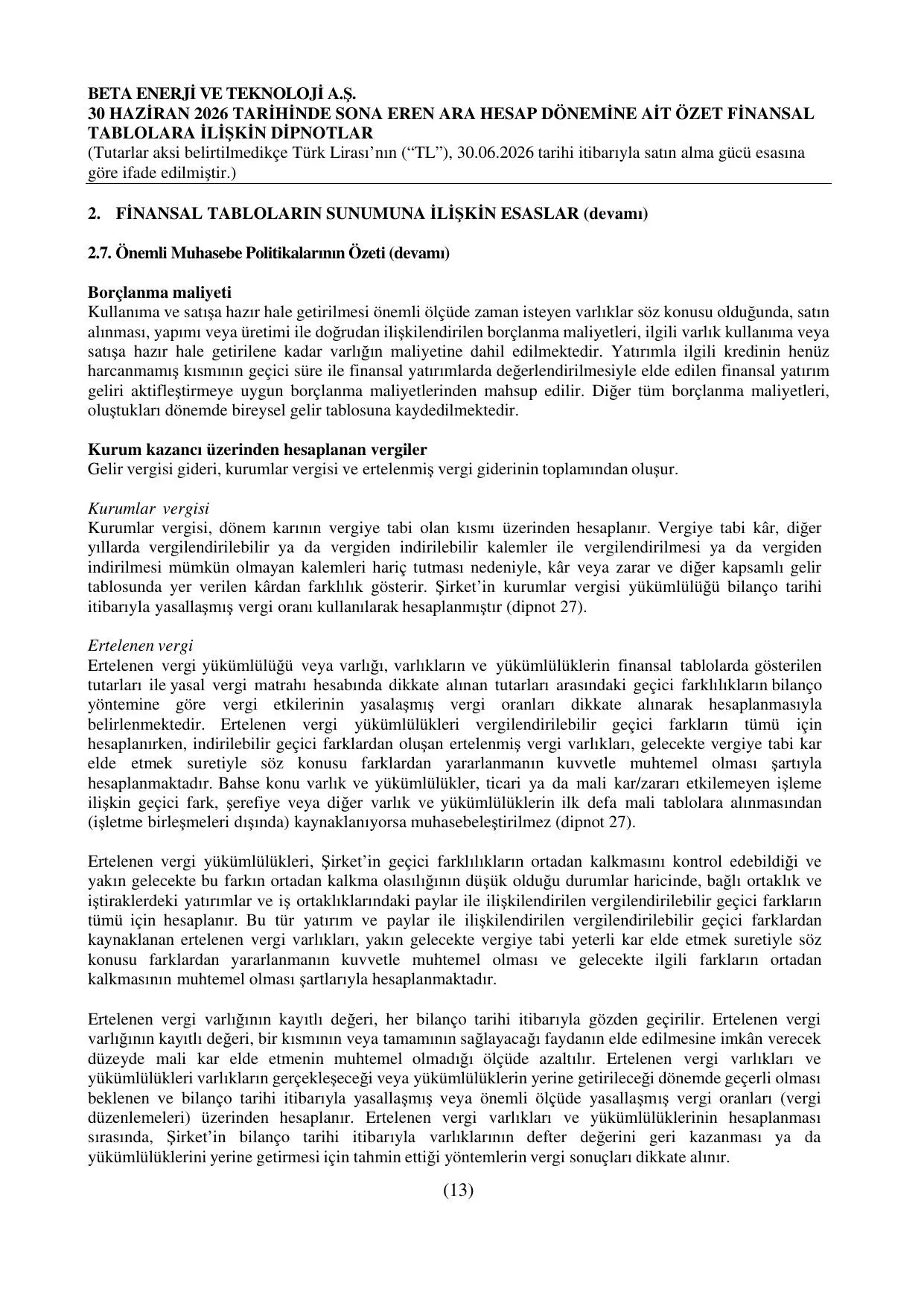 Beta Enerji Mali Tablo 30.06.2026.pdf โ sayfa 22