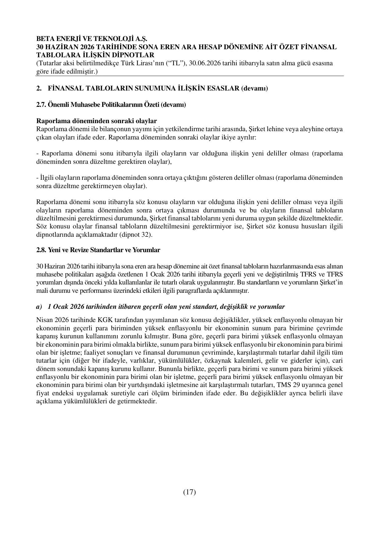 Beta Enerji Mali Tablo 30.06.2026.pdf — sayfa 26