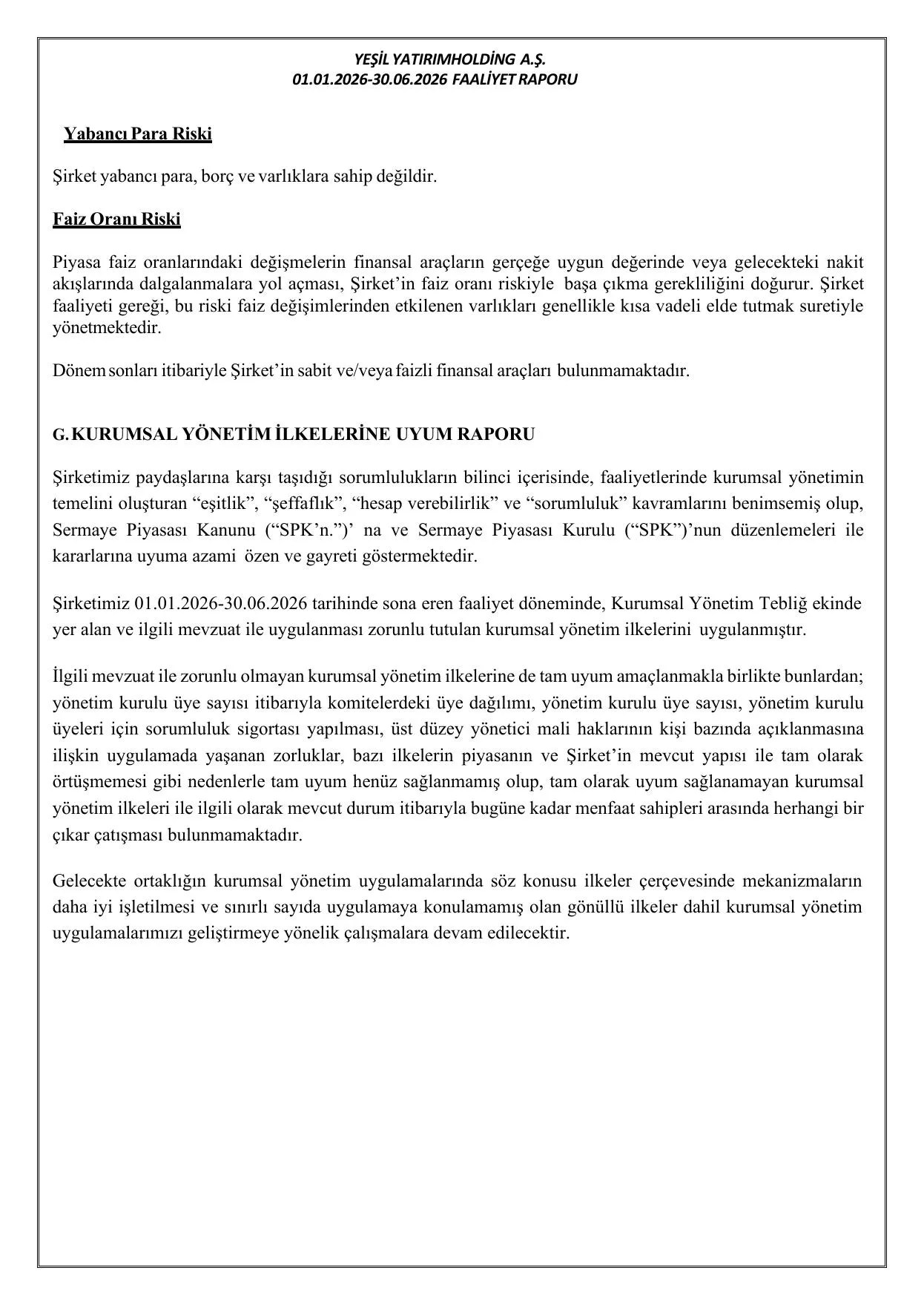 30.06.2026 Yeลil Yatฤฑrฤฑm Holding A.ล.Faaliyet Raporu.pdf โ sayfa 18