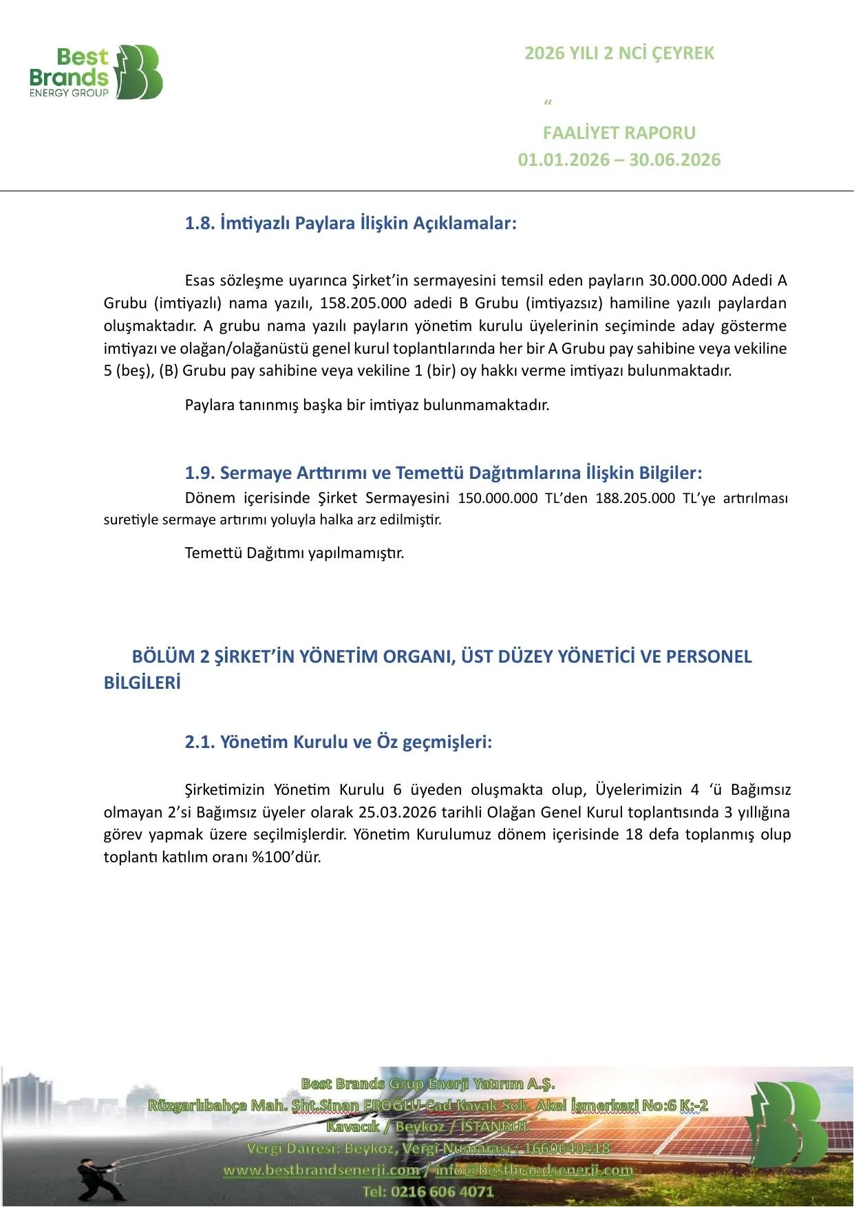Best Faaliyet Raporu 2026 2 nci QRT.pdf — sayfa 18
