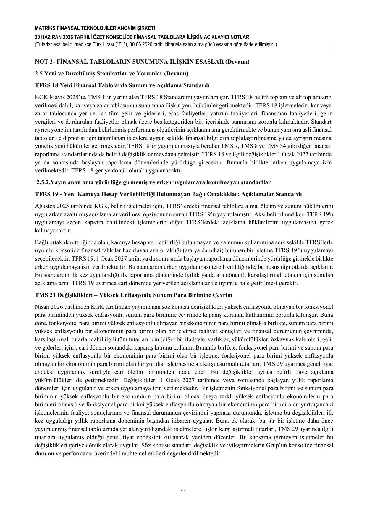 30.06.2026 Finansal Tablolar.pdf — sayfa 14