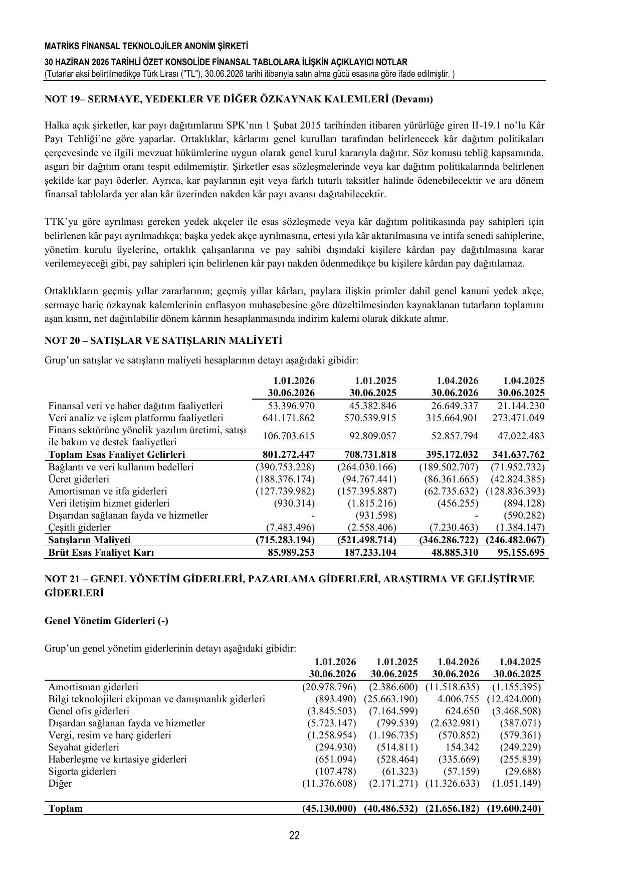 30.06.2026 Finansal Tablolar.pdf — sayfa 25