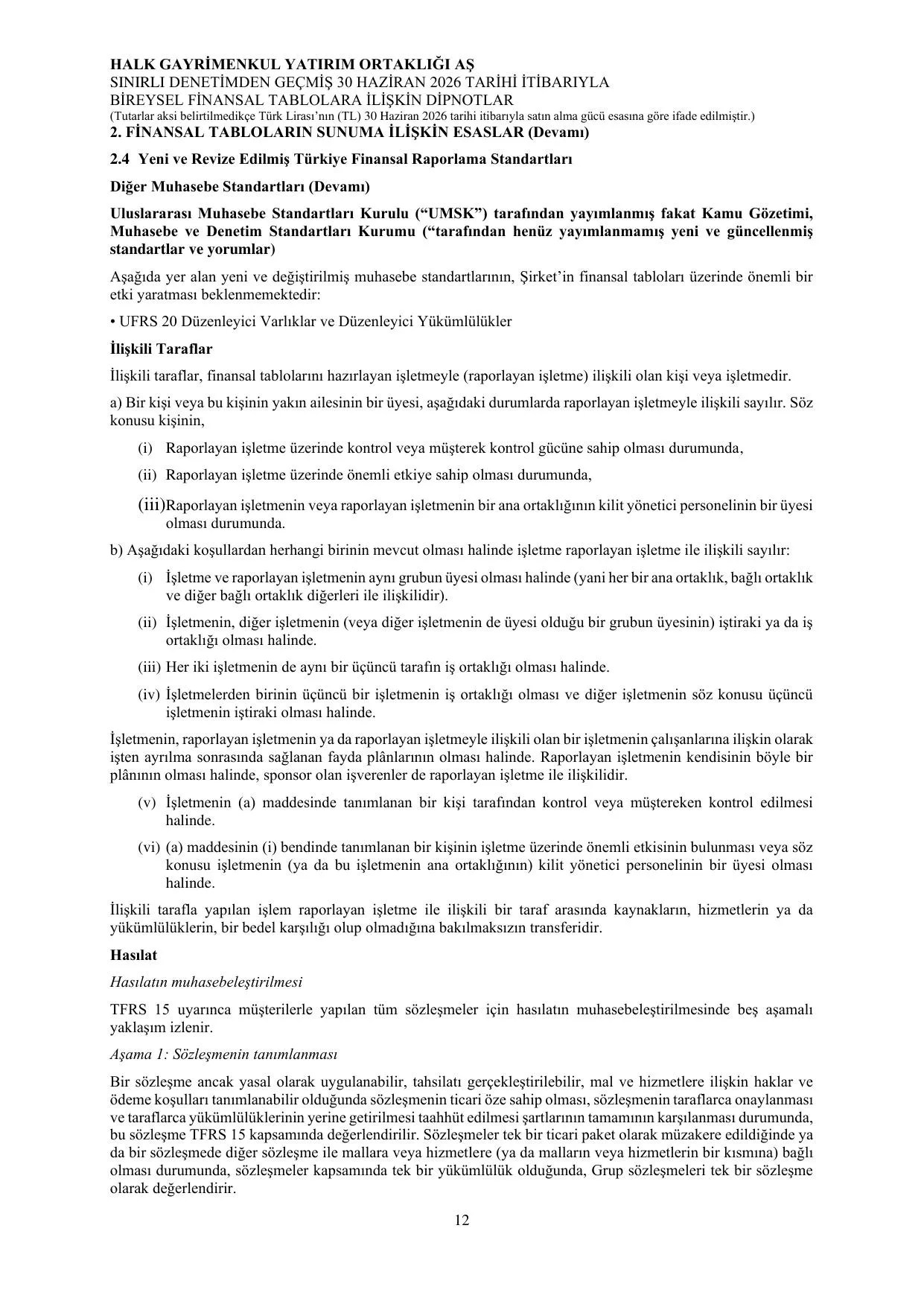 Halk GYO 30.06.2026 Solo Rapor_Görüşlü.pdf — sayfa 16