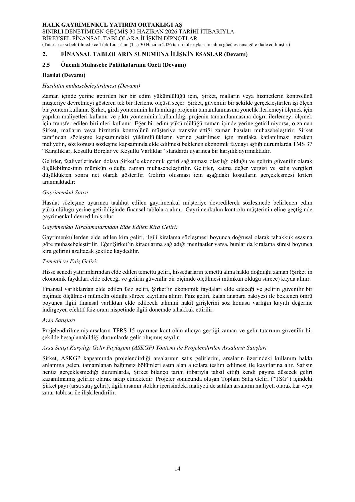 Halk GYO 30.06.2026 Solo Rapor_Görüşlü.pdf — sayfa 18