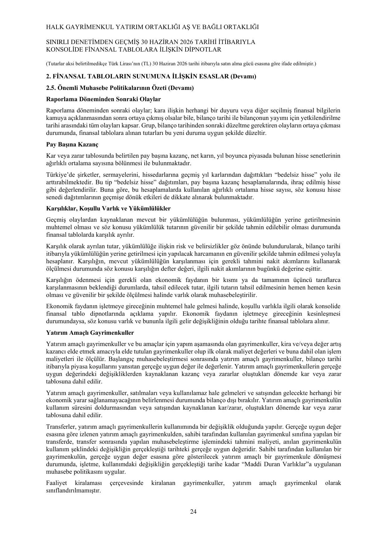 Halk GYO 30.06.2026 Konsolide_Görüşlü.pdf — sayfa 28