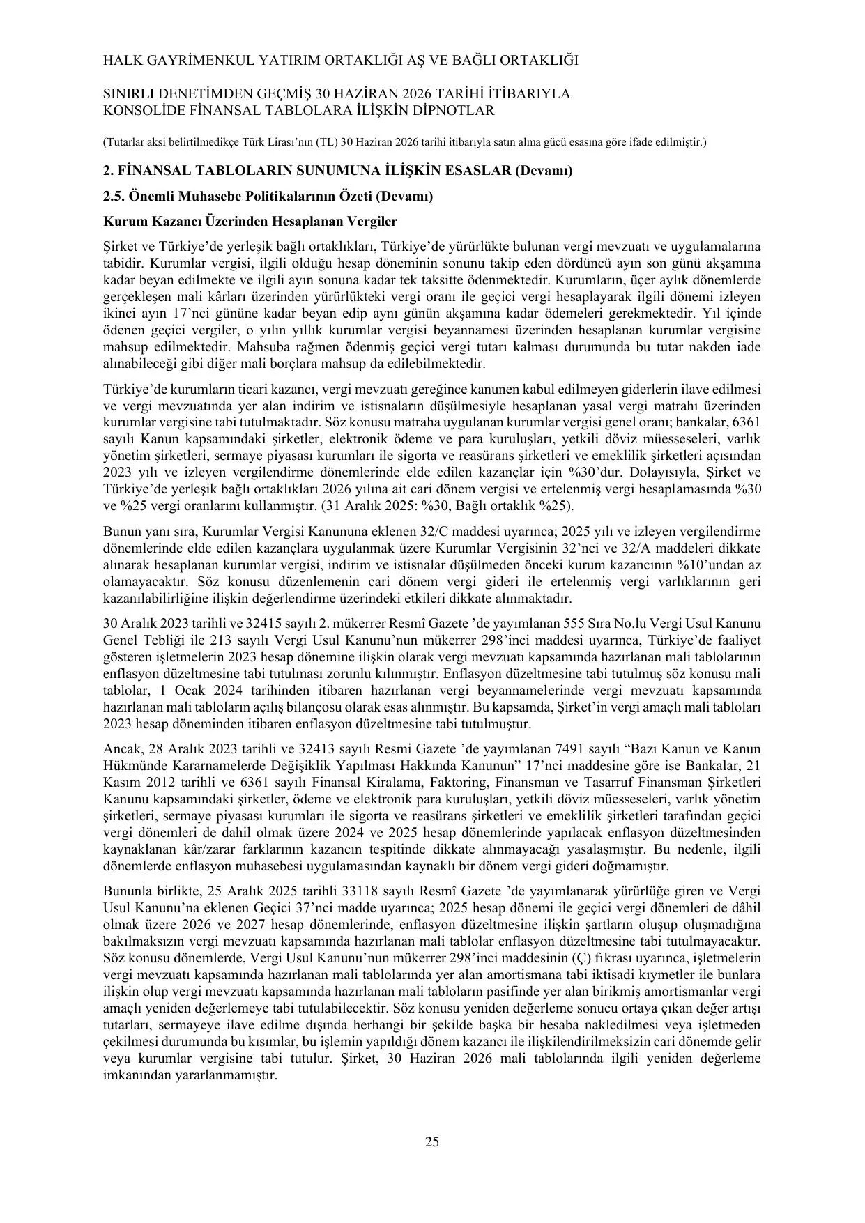 Halk GYO 30.06.2026 Konsolide_Görüşlü.pdf — sayfa 29