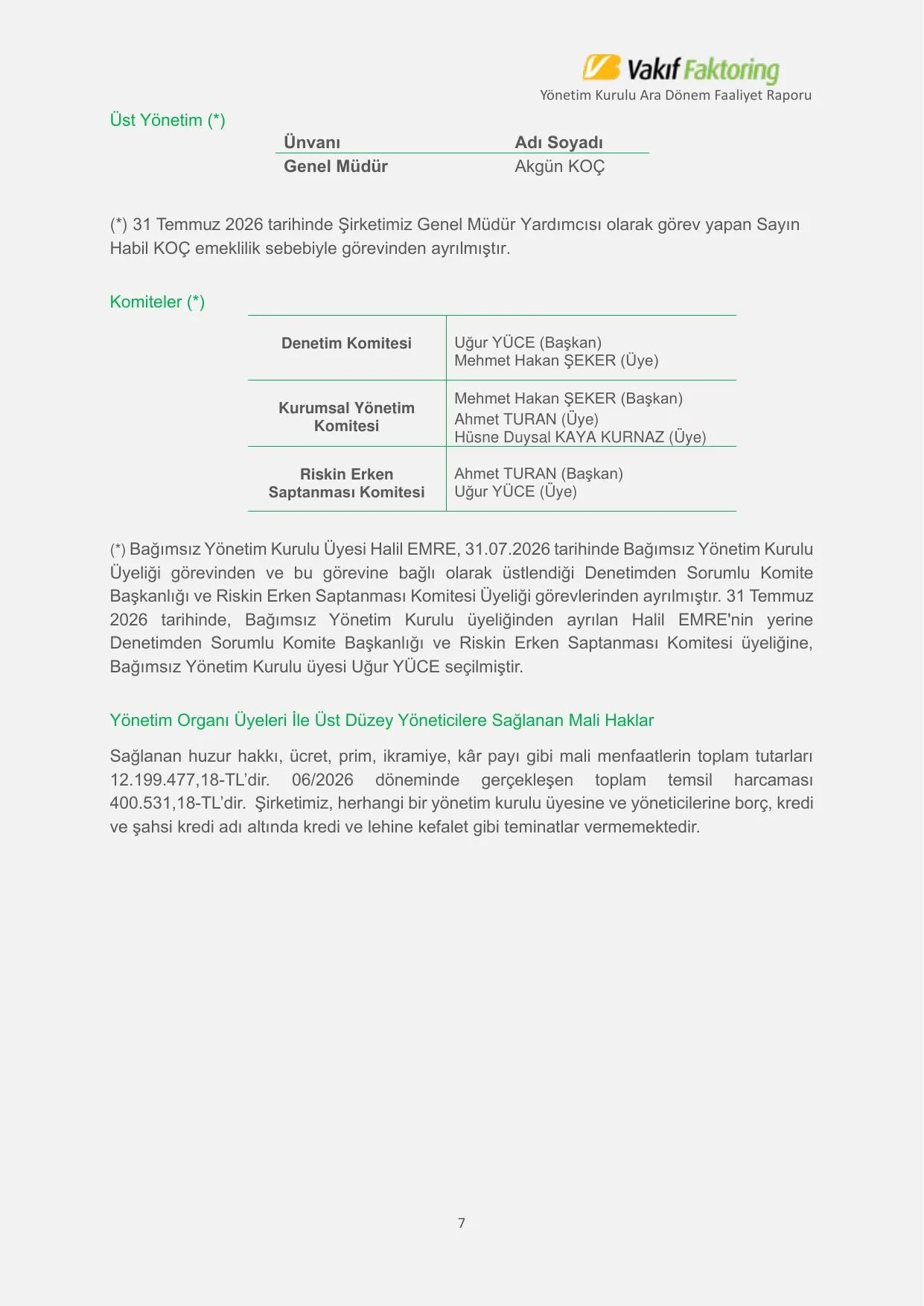 01.01.2026-30.06.2026 Tarihli Ara Dรถnemi Vakฤฑf Faktoring A.ล. Faaliyet Raporu.pdf โ sayfa 8