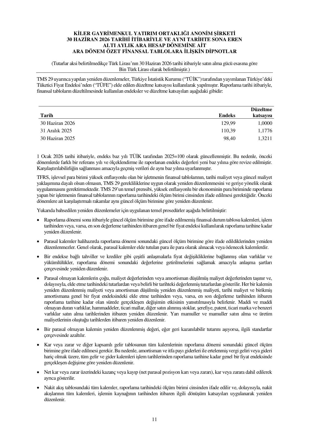 Kiler GYO TFRS Rapor 30 Haziran 2026.pdf โ sayfa 14