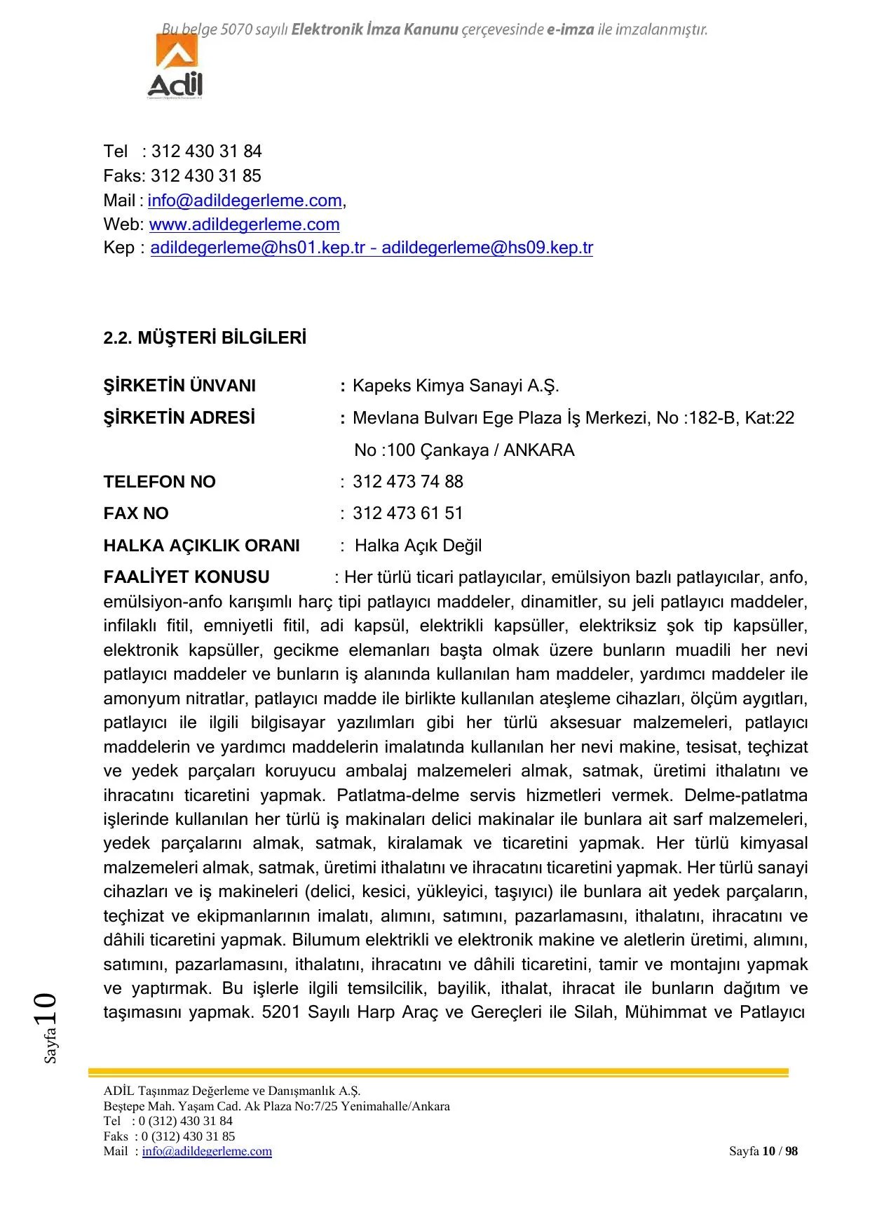 EK 5-D  KAPEKS KİMYA SANAYİ A.Ş. GDR.pdf — sayfa 11